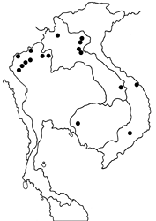 Udara albocaerulea albocaerulea map