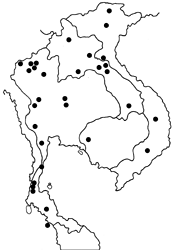 Ypthima nebulosa map