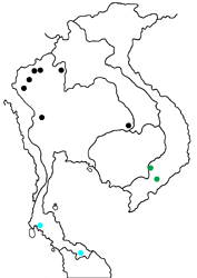 Ypthima watsoni peninsulae map