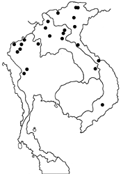 Choaspes benjaminii japonicus map