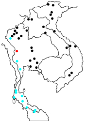 Mooreana trichoneura trichoneura map