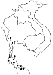 Xanthotaenia busiris busiris map