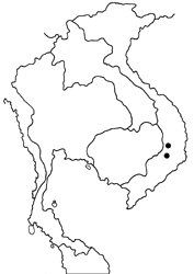 Ypthima daclaca map